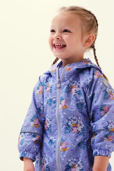 Regatta Purple Peppa Pig Waterproof Pobble Suit