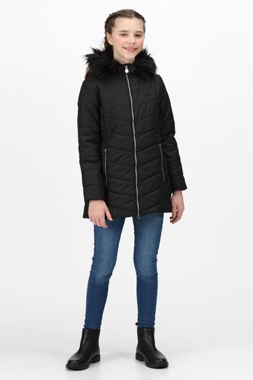 Regatta Fabrizia Insulated Longline Black Jacket