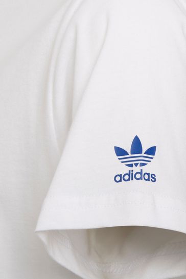 تي شيرت أبيض Adicolor من adidas Originals