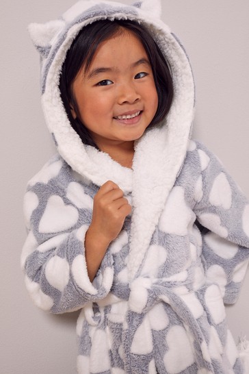 Lipsy Mini Borg Lined Dressing Gown