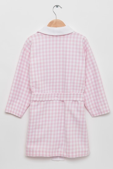 Trotters London Pink Freya Bathrobe