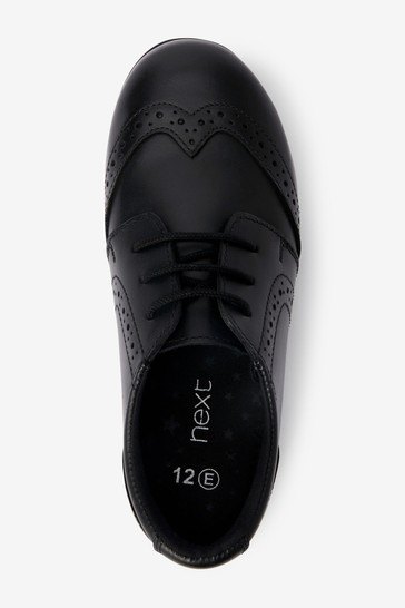 School Leather Lace-Up Brogues Narrow Fit (E)