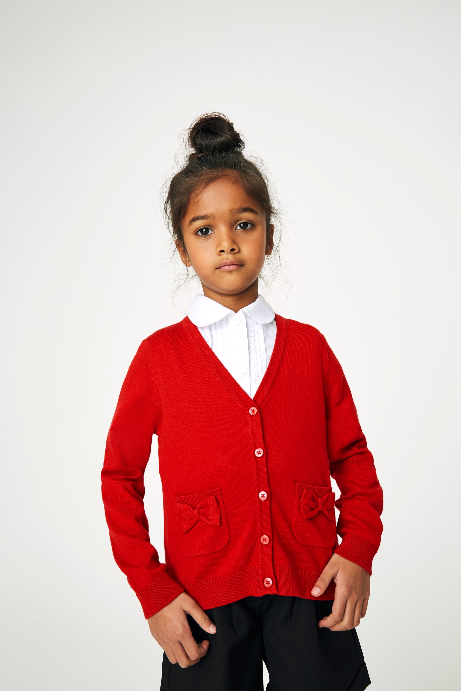 Bow Pocket School Cardigan (3-16yrs)