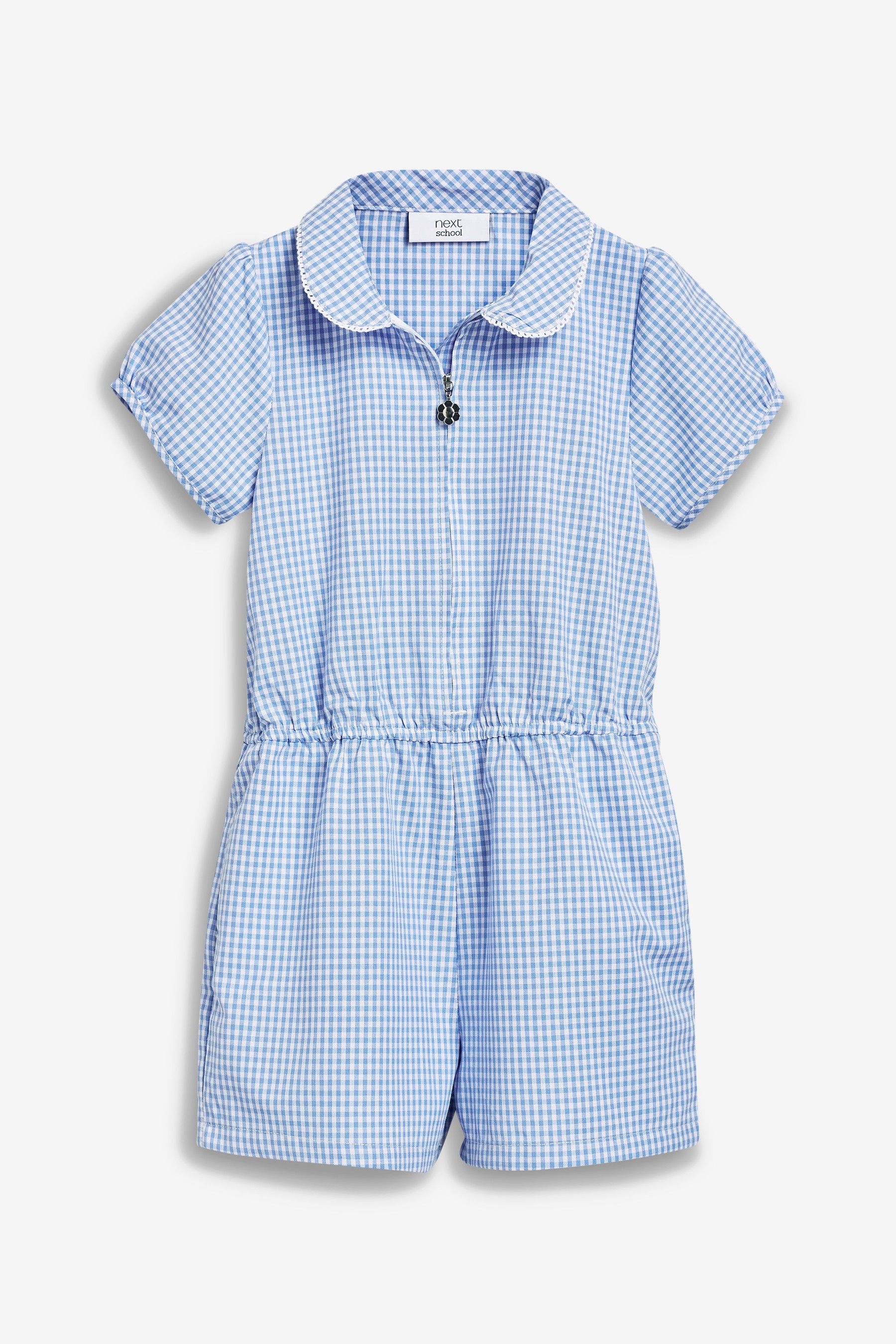 Gingham School Playsuit (3-14yrs)