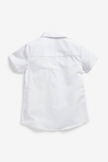 2 Pack Short Sleeve Revere Collar School Shirts (3-17yrs)