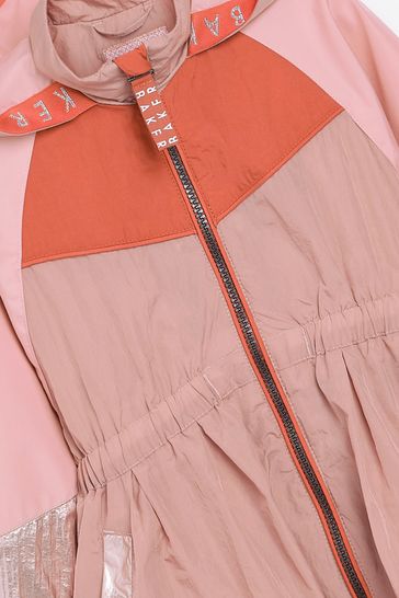 Baker by Ted Baker Pink Colourblock Rain Mac Jacket