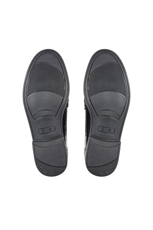 Start-Rite Sketch Black Leather School Shoes Wide Fit