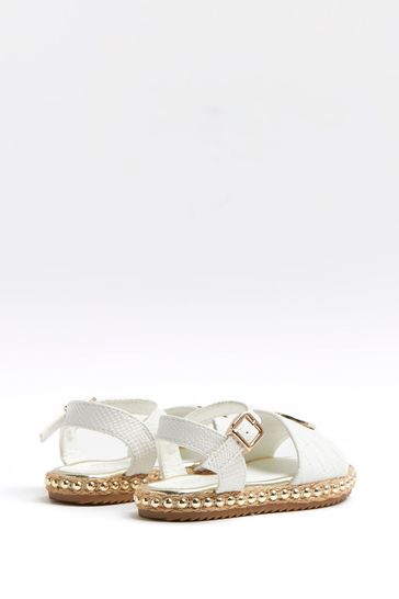 River Island White Espadrille Sandals