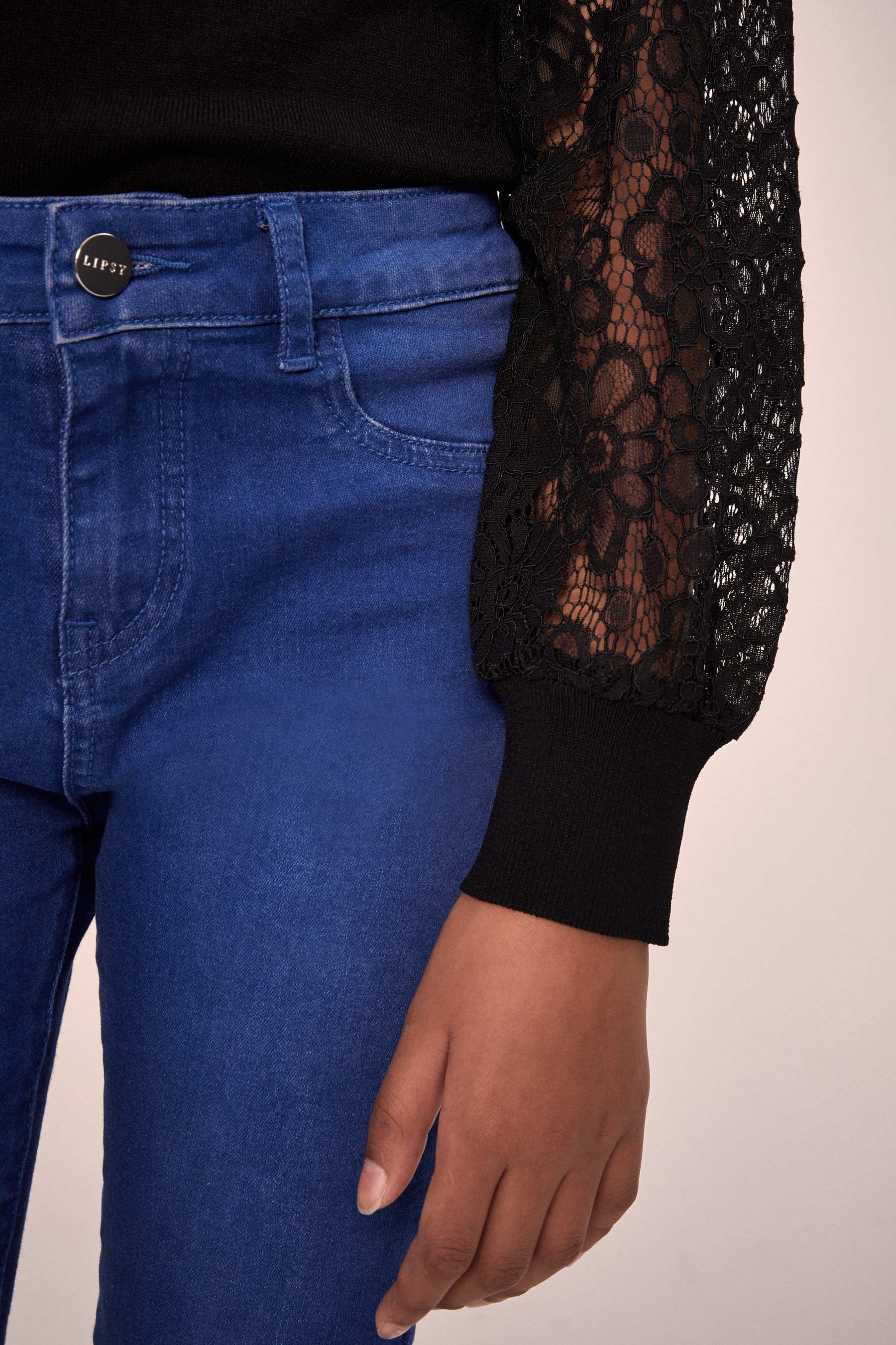 Lipsy Lace Sleeve Jumper