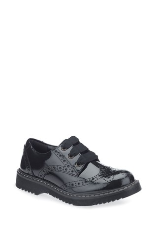 Start-Rite Impulsive Black Patent Leather School Shoes G Fit