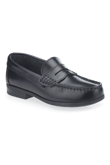 Start-Rite Penny Black Leather School Shoes F Fit