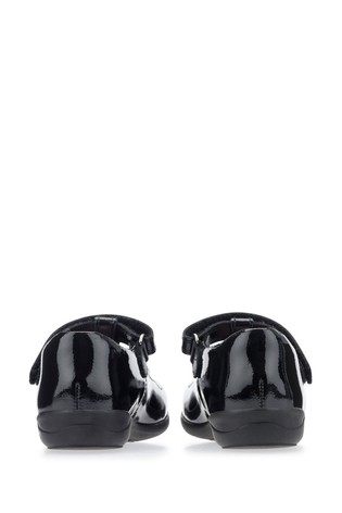 Start-Rite Poppy Black Patent Leather T Bar School Shoes