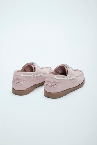 Crew Clothing Pink Deck Shoes