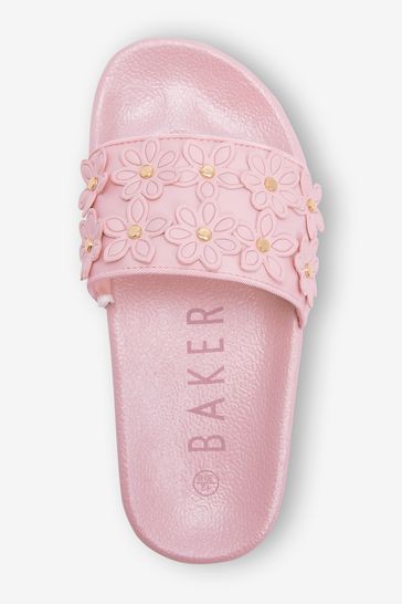 Baker by Ted Baker Pink Embossed Sliders