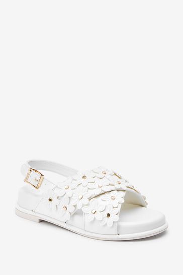 Baker by Ted Baker White Flower Sandals