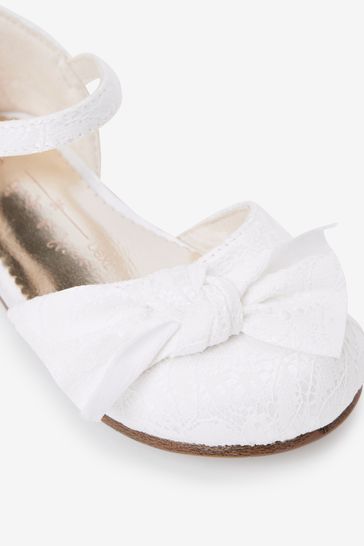 Lace Bow Occasion Shoes