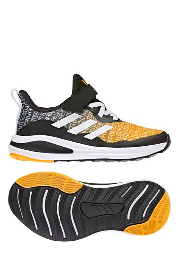 adidas FortaRun Youth And Junior Black Strap Trainers