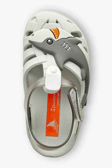 Ipanema Grey Baby Shark Embellished Pumps Sandals