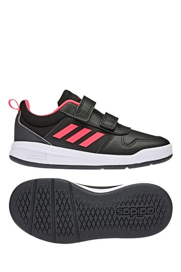 adidas Boys Black Tensaur Youth & Junior Strap Trainers