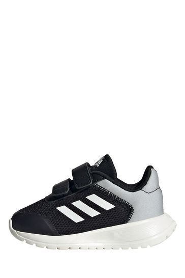 adidas Tensaur Run Infant Black Strap Trainers