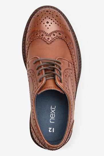 Leather Brogues Wide Fit (G)