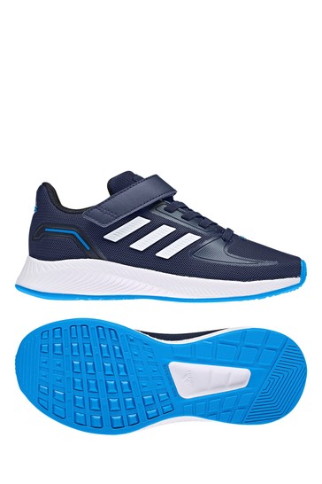 adidas Navy Blue RunFalcon Youth & Junior Strap Trainers