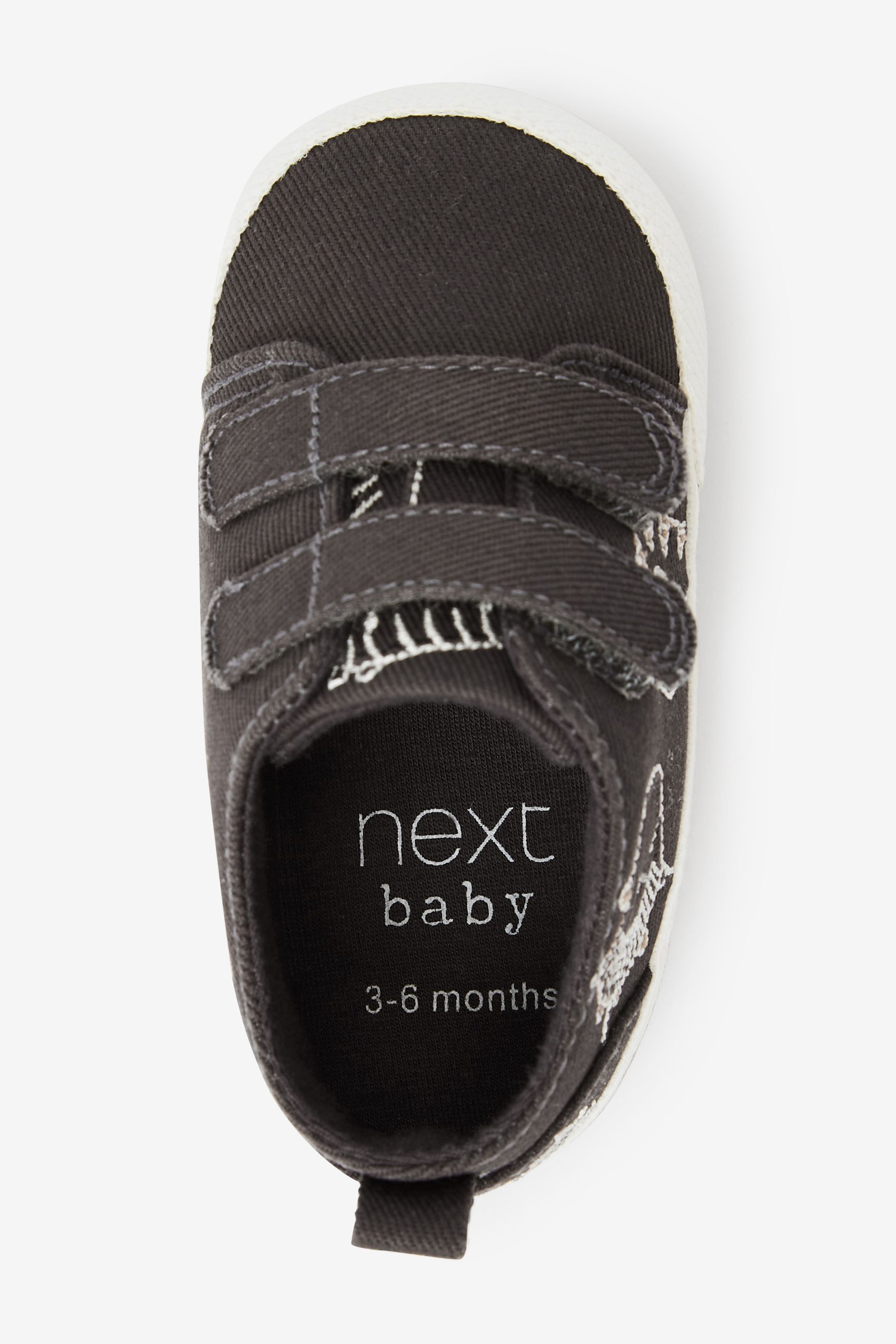 Baby Two Strap Pram Shoes (0-24mths)