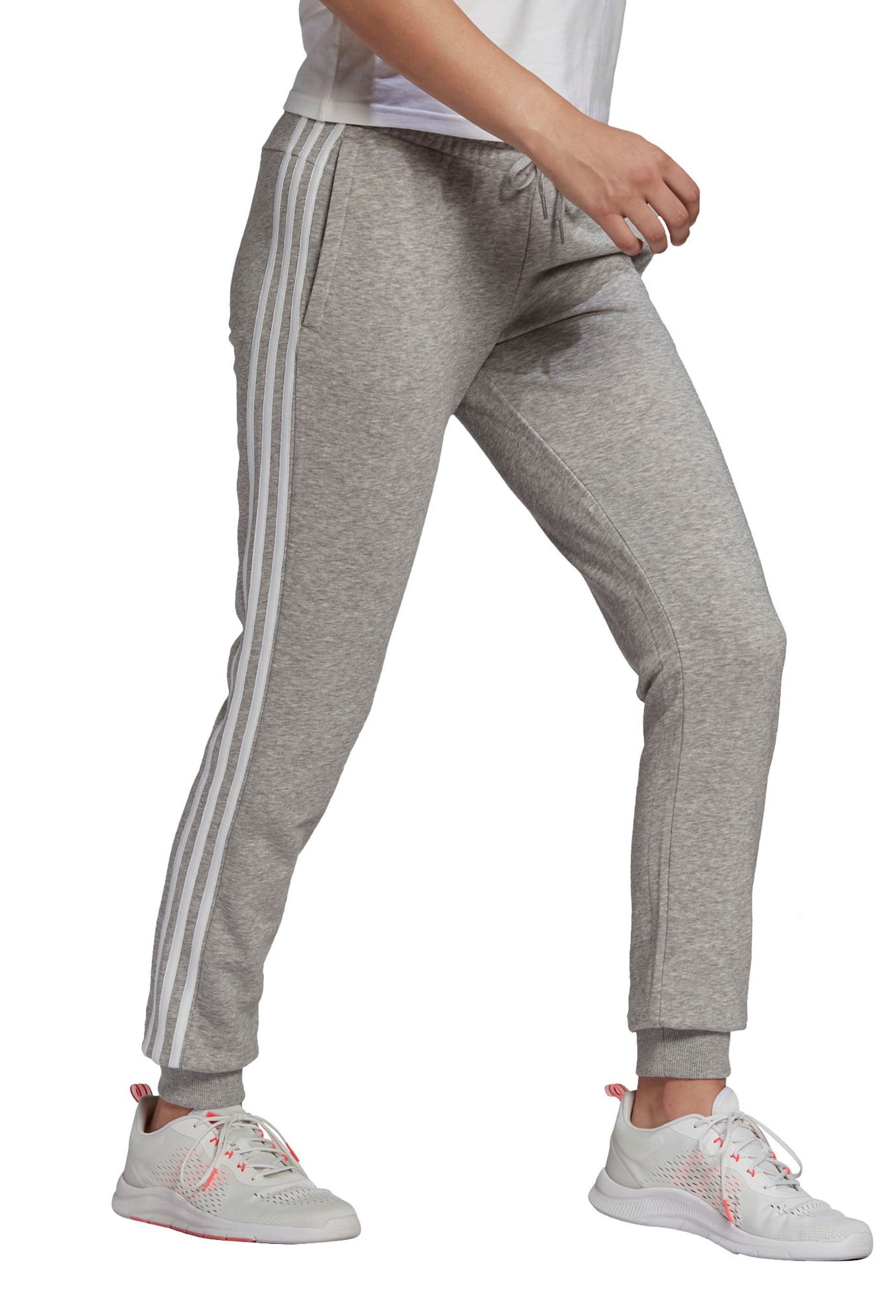 adidas 3 Stripe Grey Joggers