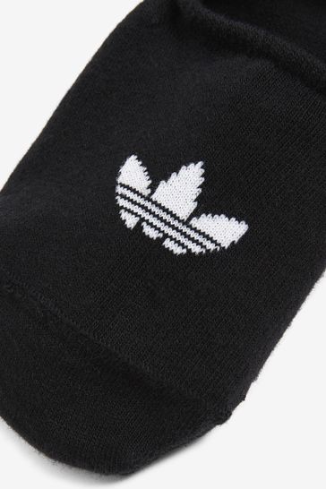 طقم ثلاثة جوارب سوداء للكبار No Show من adidas Originals