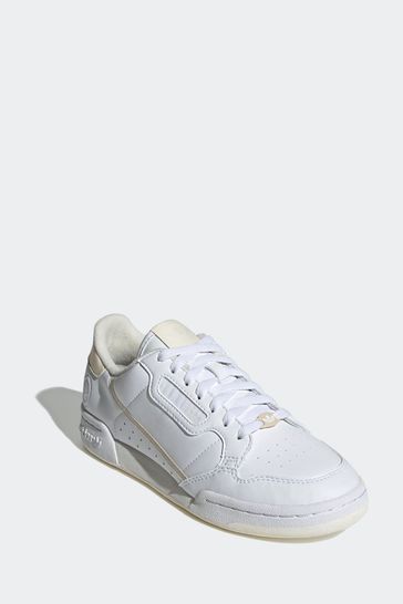 حذاء رياضي أبيض من adidas للسيدات كونتيننتال 80 فيجان