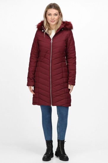 Regatta Red Fritha Insulated Longline Jacket