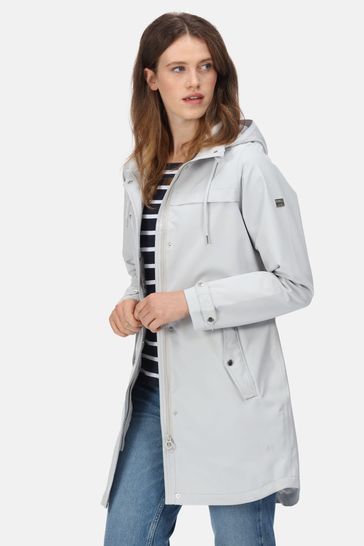 Regatta Adasha Grey Longline Waterproof Jacket