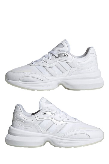 adidas Originals White Zentic Trainers