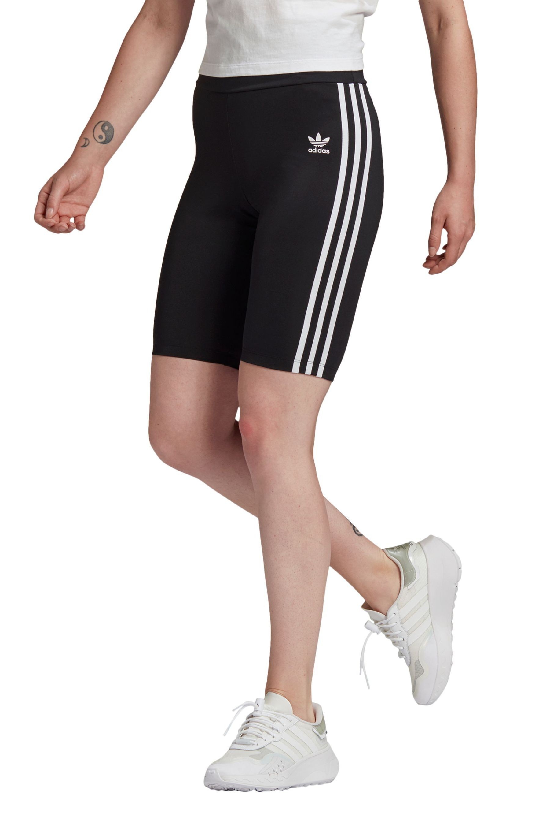 adidas Originals Black High Waisted Shorts