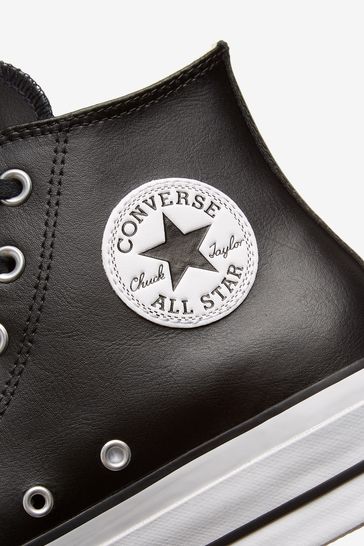 Converse Platform Lift Chuck Taylor Leather High Trainers