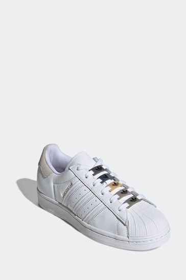 adidas Womens White Superstar Trainers