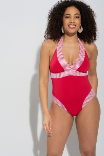 Pour Moi Positano Removable Cup Halter Control Swimsuit