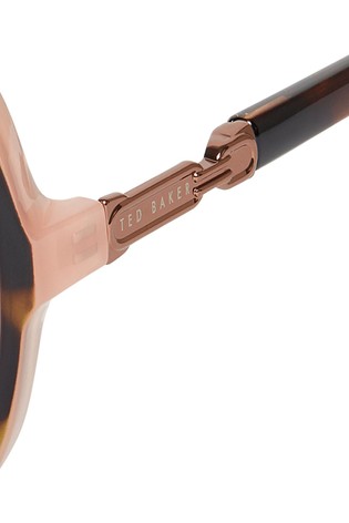 Ted Baker Tortoiseshell Brown Oversized Square Sunglasses