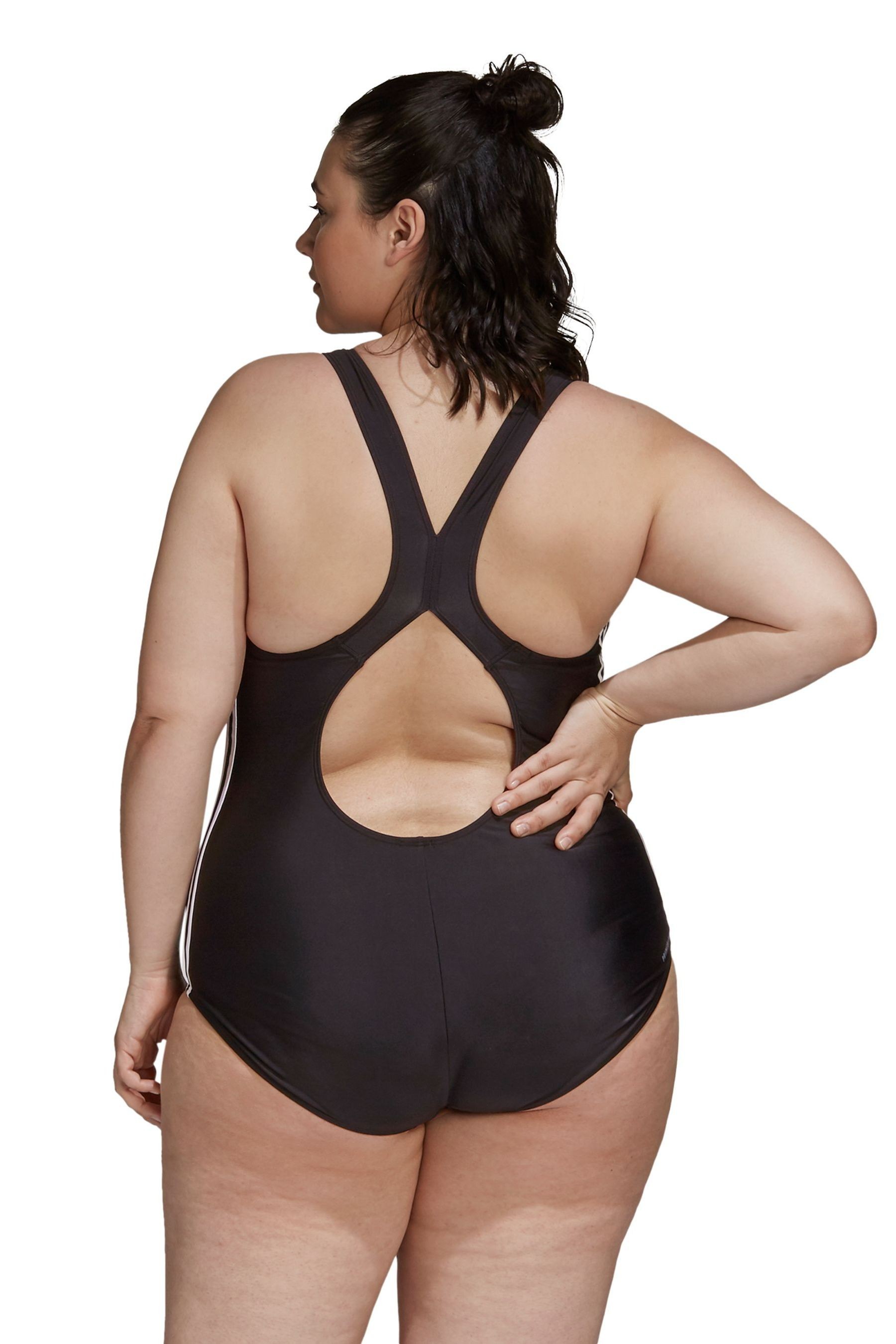 adidas Curve 3 Stripe Fit Swimsuit