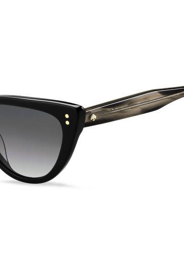 kate spade new york Alijah Black Cat-Eye Sunglasses