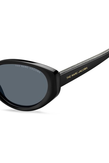 Marc Jacobs Black Oval Sunglasses