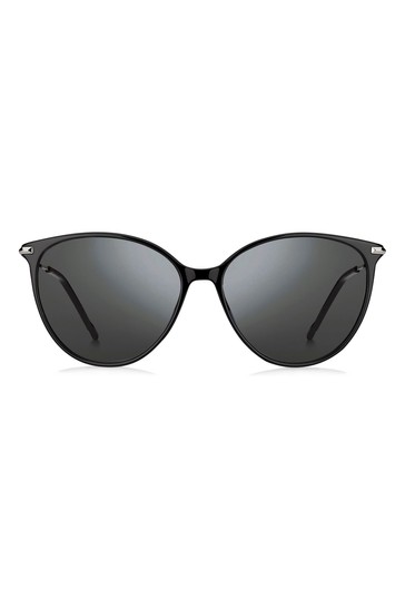 BOSS Cat-Eye Black Sunglasses