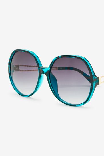 Oversized Round Frame Sunglasses