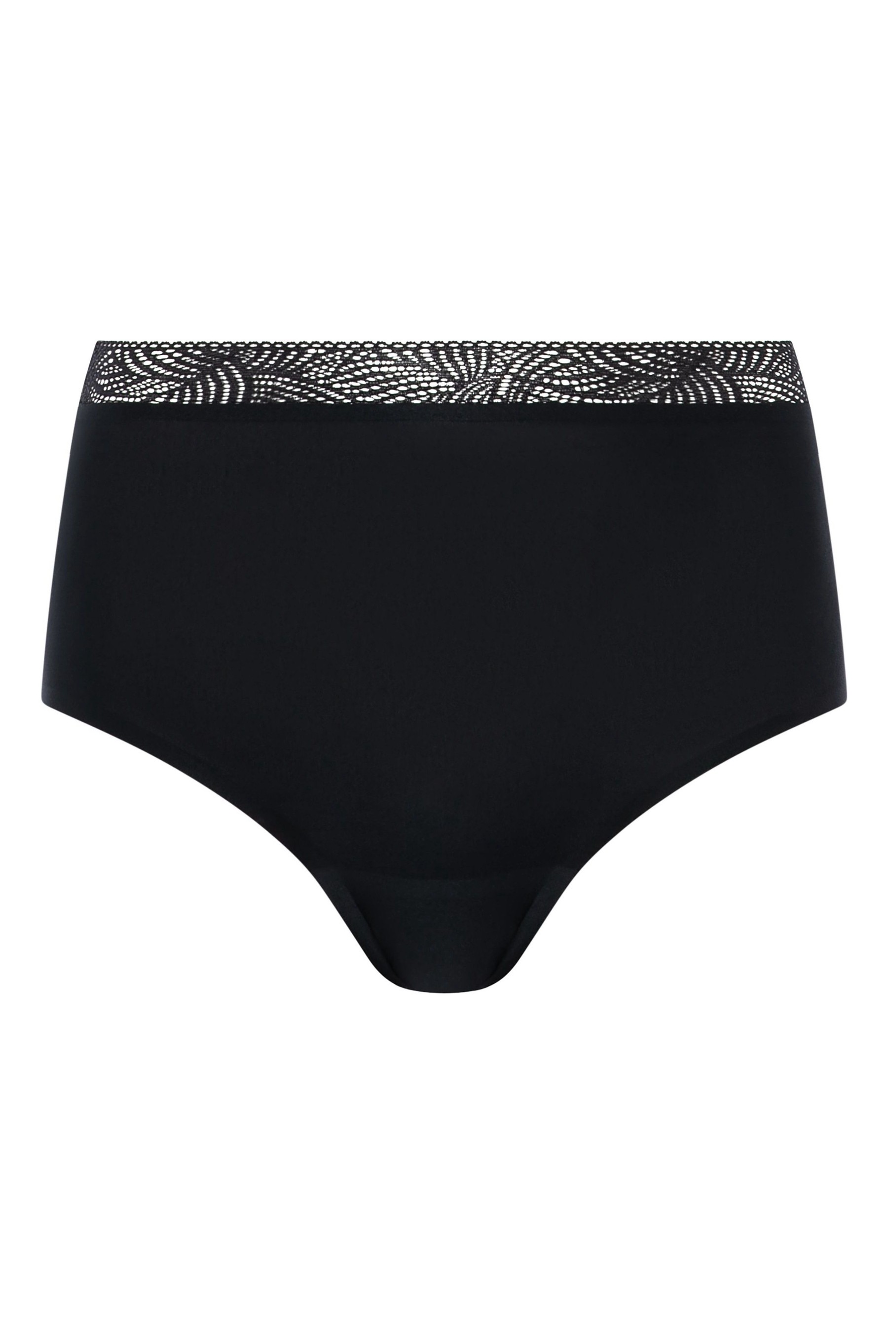 Chantelle Black Soft Stretch High Waisted Lace Briefs