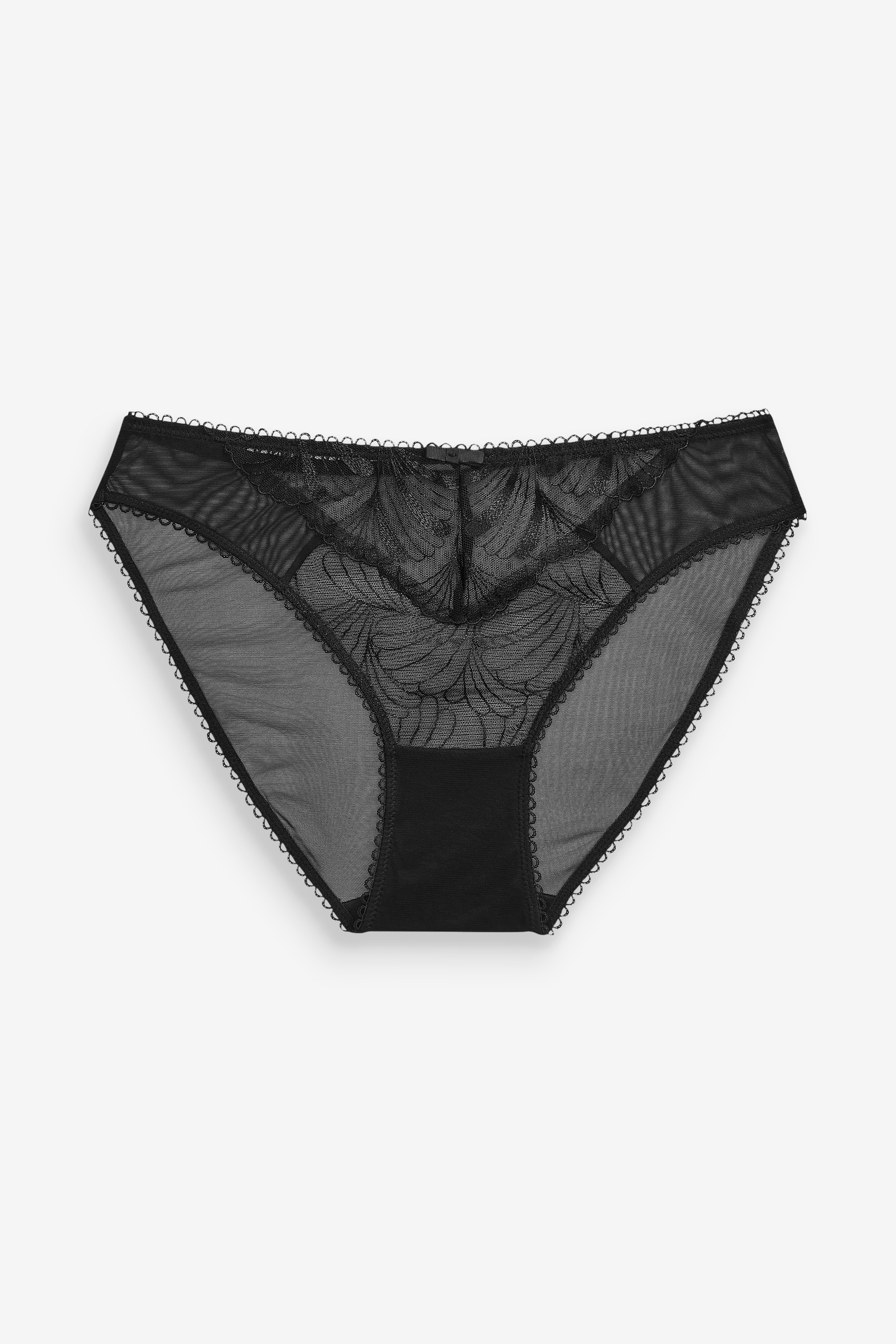 Embroidered Knickers 2 Pack High Leg