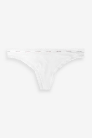 Calvin Klein Black Bottoms Up Refresh Thongs 3 Pack