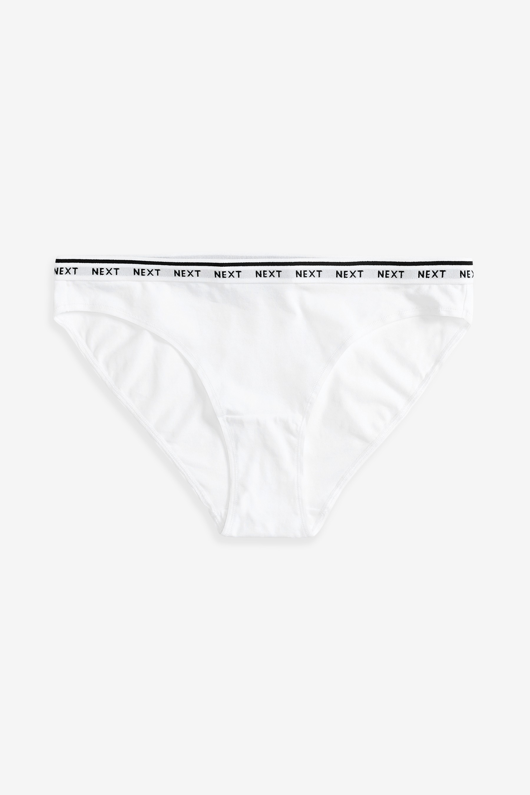 Cotton Rich Logo Knickers 7 Pack High Leg