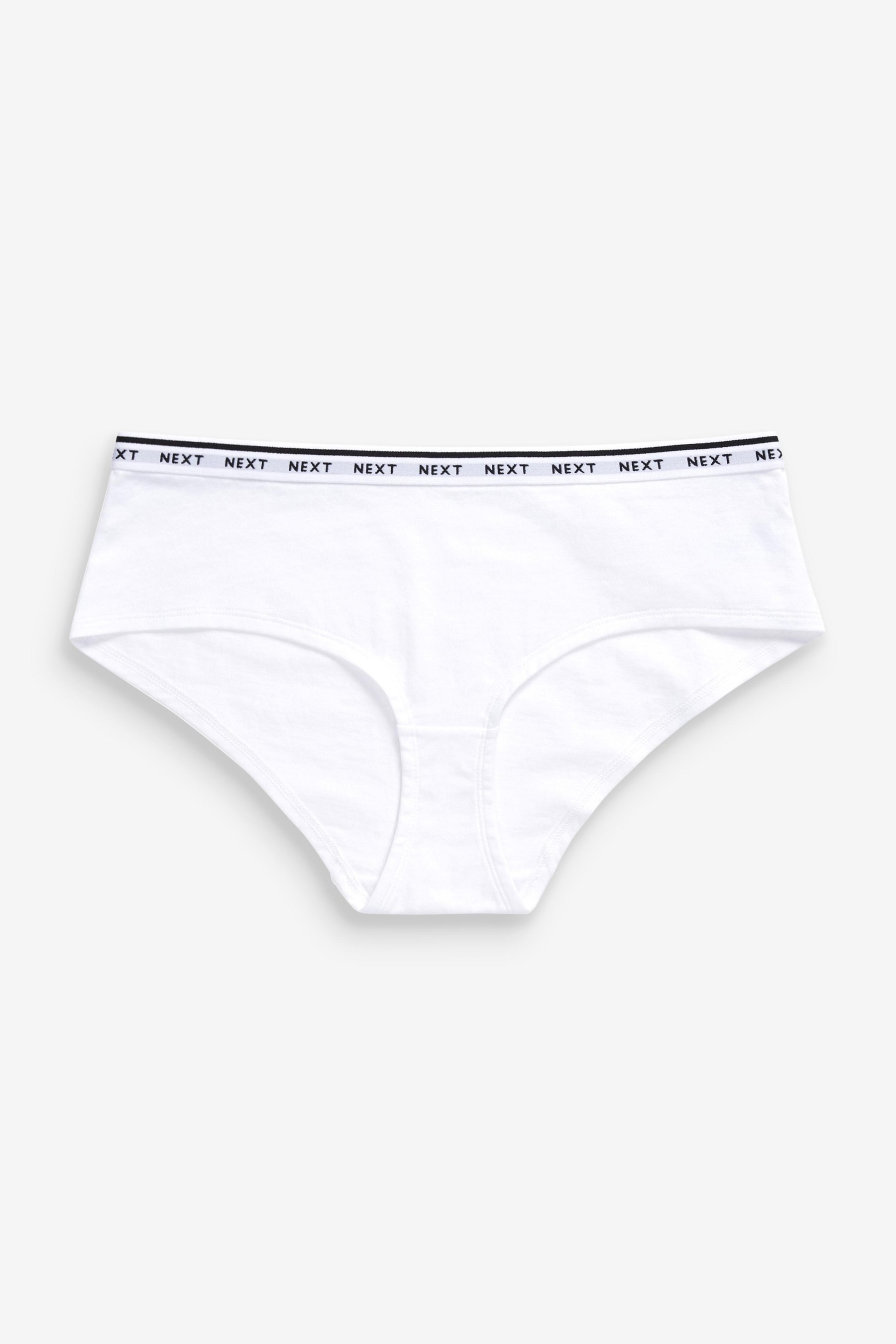 Cotton Rich Logo Knickers 4 Pack Short