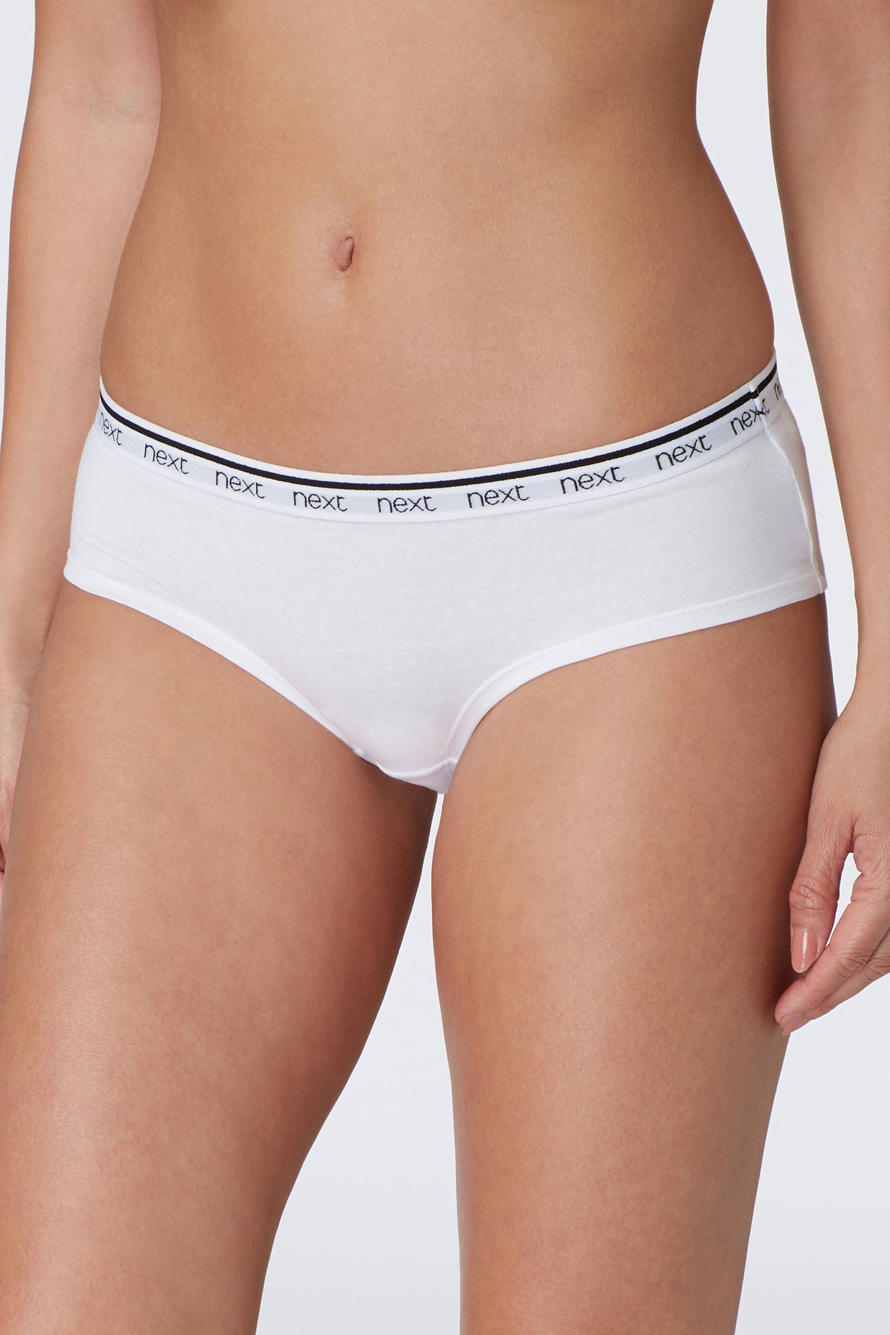 Cotton Rich Logo Knickers 4 Pack Short