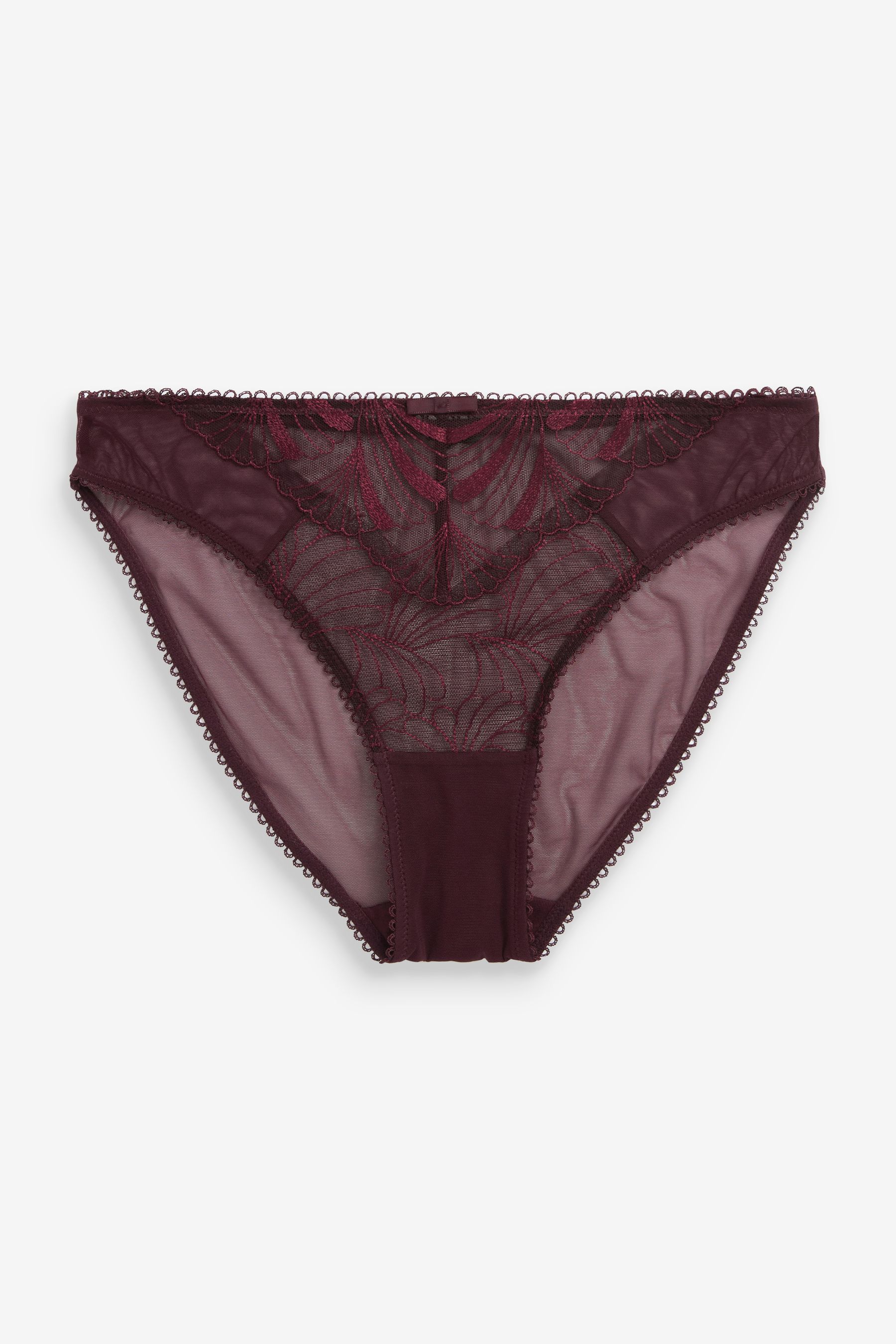 Embroidered Knickers 2 Pack High Leg